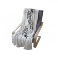 thumbnail image 4 of Japanese Dragon Soft Flannel Fleece Throw Blanket, Far Esoteric Monster Symbolic Thai Style, Cozy Plush for Indoor and Outdoor Use, 50" x 70", Black White, by Ambesonne, 4 of 6