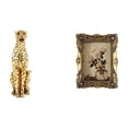 thumbnail image 1 of Figura de guepardo,Figura de guepardo dorado,adorno de escritorio moderno,Marco de fotos,Marco de fotos ornamentado Marco barroco antiguo,Marco de fotos de pared para decoración del hogar, 1 of 8