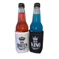 thumbnail image 3 of King and Queen Can cooler (pack of 2), Wedding Can Cooler- Slim can sleeve - mr mrs - gift wedding…, 3 of 3