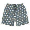 thumbnail image 3 of Uemuo Cute Cats And Dogs Pattern Men's Swim Trunks Hawaiian Beach Bathing Suit Swimsuits Beach Quick-Dry Shorts with Pockets-XX-Large, 3 of 9