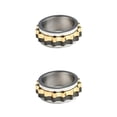 thumbnail image 2 of Sonducket Anillo de hombre Diseño especial Anillos de moda Accesorios de joyería de dedo Regalos de cumpleaños de Navidad Color primario 9 # color primario, 9# 2piezas, 2 of 6