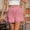 Red, variant on TAGOLD Women's Summer Athletic Shorts Pants,Casual Plus Size Short Pants for Womens,Women's Summer Solid Color High Waisted Shorts With Floral Pleated Hem Casual Shorts