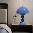 thumbnail image 1 of Lámpara de mesa con forma de seta, luz recargable de Color sólido, adorno para dormitorio, azul cielo, azul, 1 of 6