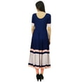 thumbnail image 3 of Bimba Kurti Longue Bleue à Volants Manches Courtes Décontractée, 3 of 8