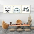 thumbnail image 4 of Idea4wall Vintage Canvas Wall Art Chinese Calligraphy Painting Prints for Home Wall Decor, 16"x16", 4 of 5