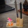 thumbnail image 6 of StatueStudio Ganesha Idol For Home Décor With Wooden Base Pen Holder Stand For Table Home Showpiece, 6 of 8