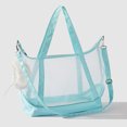 thumbnail image 1 of Mint Green Foldable Cat Carrier with High-Transparency Nylon Mesh - Single Shoulder Crossbody Design, Spacious & Secure for Pet Comfort, Escape-Proof, Scratch-Resistant, Easy to Clean & Store,, 1 of 6
