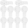 thumbnail image 1 of Mobutofu 10 Pcs Serrure de Porte en Acrylique Transparent avec Design Rond pour Coffre-Fort, 1 of 5