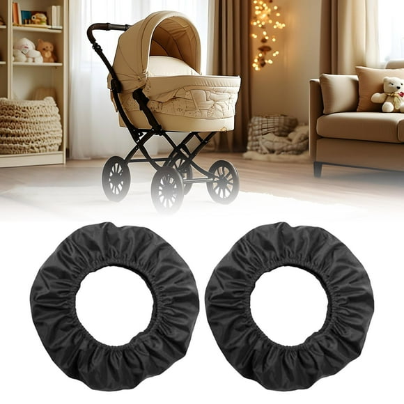 2pcs cubiertas de rueda del cochecito para bebés reemplazar la rueda de la cárcel reemplace fáciles de instalar Mantenga los neumáticos
