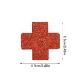 thumbnail image 4 of 1 Pair Pasties Nipple Covers Comfortable Styling Supplies hide protector Guard Disposable Anti-Protrusion Stickers Parties Clubs Practical Design Concealing red, 4 of 5