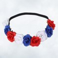 thumbnail image 6 of Women/Girls Headband, Fashion Elastic Red White Blue Flower Hair Accessories for Celebration Party Wedding 1Pc, 6 of 8
