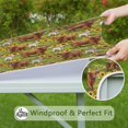 thumbnail image 6 of Green Highland Cow Sunflower Field Pattern Square Fitted Tablecloth with Elastic Edge,Square Table Cover,Washable Elastic Table Cover for Home Kitchen Party Decor 36"x36", 6 of 6