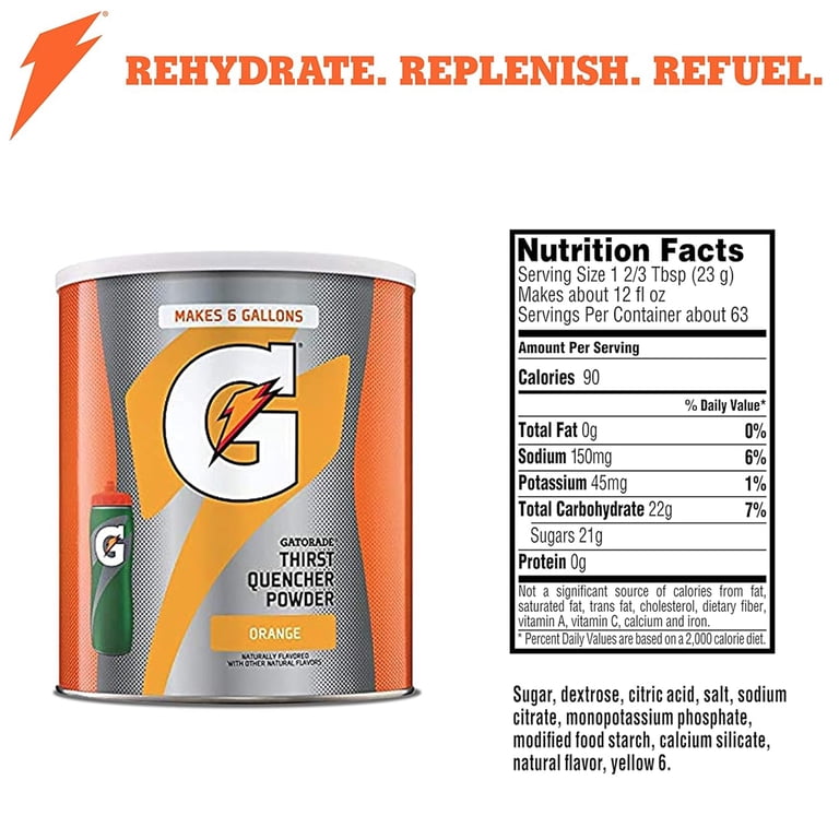 Gatorade Thirst Quencher Orange Powder, 50.9 oz photo 2