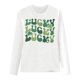 thumbnail image 2 of Uootdi St Patricks Day Long Sleeve Shirts for Women Retro Lucky Clover Tshirt Irish Shamrock Graphic Tee Tops Gift, 2 of 5