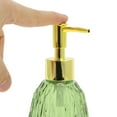 thumbnail image 3 of Unique Bargains 1 Pc Durable Argyle Soap Dispenser 11.84oz Green Gold Tone, 3 of 6
