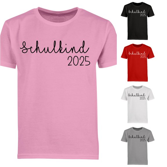 Byoo Script Printed T-Shirt for Big Girl 2025 Back To School Short Sleeve Tee Casual Daily Top