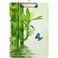 thumbnail image 1 of FMSHPON Green Bamboo Butterfly Zen Clipboard Hardboard Wood Nursing Clip Board and Pull for Standard A4 Letter 13x9 inches, 1 of 2