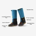 thumbnail image 3 of Cubrezapatos Polainas para piernas con forro polar, impermeables, ajustables, antidesgarro, para botas de nieve, para senderismo al aire libre, esquí Irfora Cubrezapatos, 3 of 7