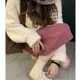 thumbnail image 4 of Falda de pana para otoño/invierno, cintura alta, adelgazante, abertura lateral, estilo suave, longitud media, falda tipo A para mujer, 4 of 5