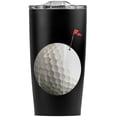 thumbnail image 2 of Golf Ball Moon Flag Golfing Stainless Steel 20 oz Travel Tumbler, Vacuum Insulated & Double Wall with Leakproof Sliding Lid | Great for Coffee/Hot Drinks and Cold Beverages, 2 of 6