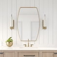 thumbnail image 2 of MacLuu Oblong Metal Wall Mirror 24" x 36" - Gold, 2 of 5