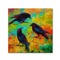 Trademark Fine Art 'Crows 4' Canvas Art by Marion Rose