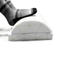 thumbnail image 5 of Abstract Foot Rest, Basic Design Drawings of Diamond Shapes Arranged with Stars, Non-Slip Backing Adjustable Ergonomic Memory Foam Leg Support for Office, Pale Taupe Pastel Yellow, by Ambesonne, 5 of 5