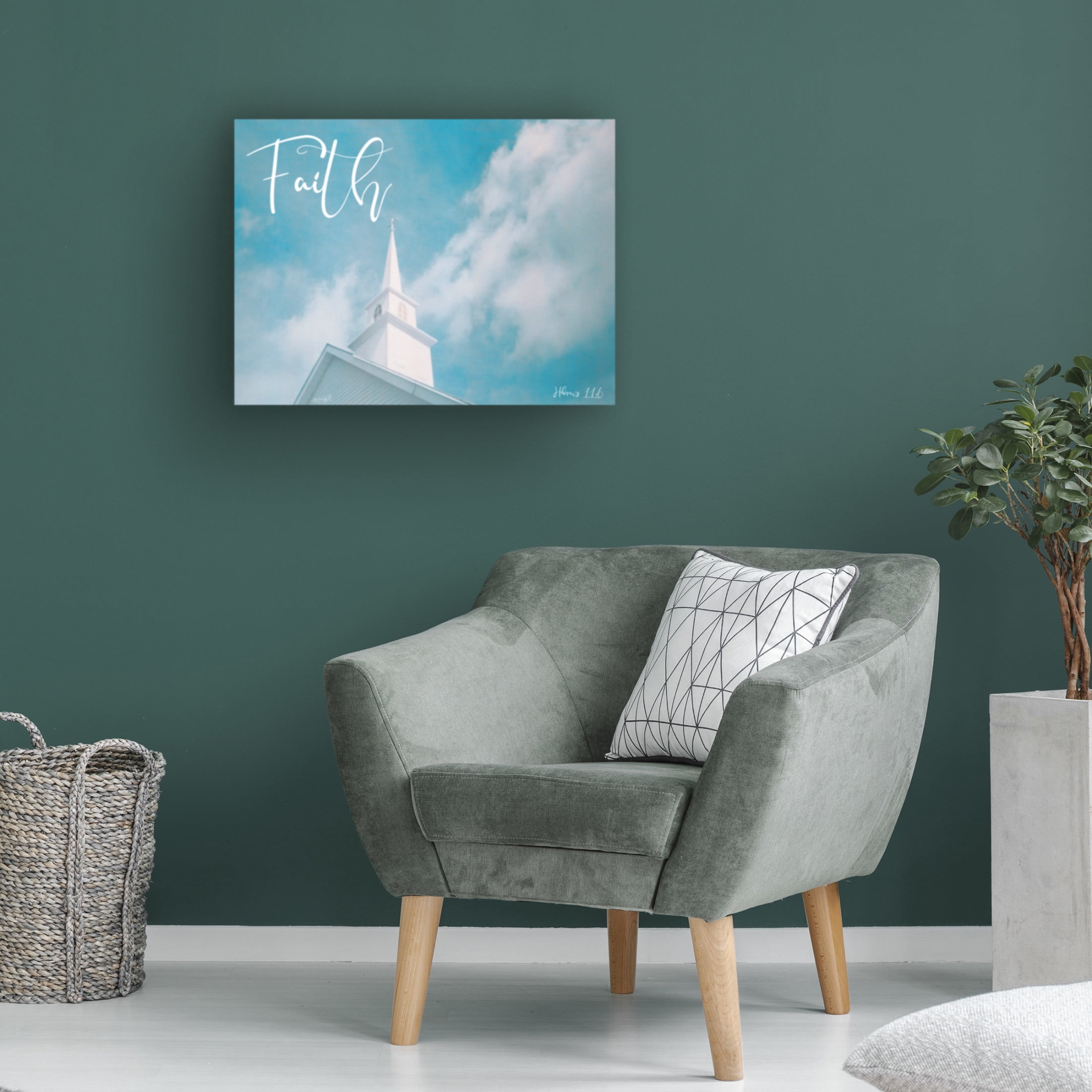 Canvas Wall Art - Life BeautifuLEE 'Church Faith 1' Wall Art for Living Room, Bedroom, or Office Décor by Trademark Fine Art - 24 x 18 Inches