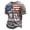 Grey, variant on Mens 911 Never Forget 25th Anniversary Graphic T‑Shirt American Flag Print Short Sleeve Casual Tee Patriotic Memorial Daily Wear Top for Men(Dark Gray,XXXL)