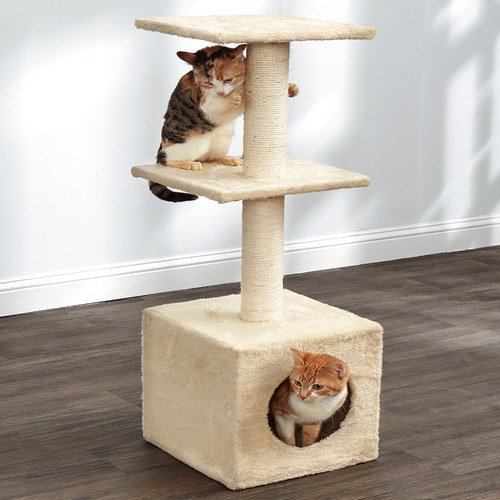 Sleep and Scratch Cat Towers3Level Cat House