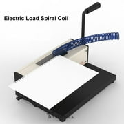 NTSUPERMAI Metal Based Spiral Coil Binding Machine with Electric Inserter, Black