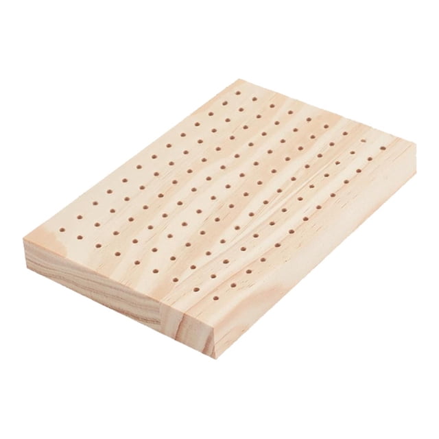 Soporte de brocheta de alimentos de madera Estatua de arcilla Decoración de la mesa Decoración de la vajilla del aperitivo Servicio de porción para la 117 agujeros