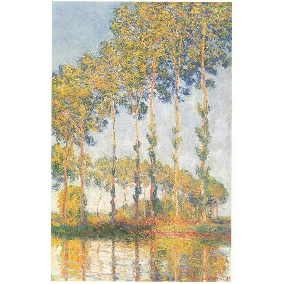 Poplars Along The River Epte - CANVAS OR FINE PRINT WALL ART