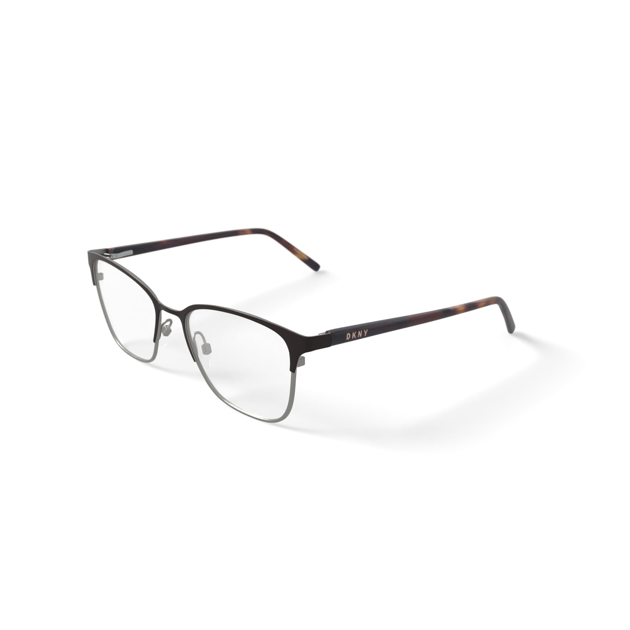 DKNY Women's DK3002 Prescription Eyeglasses with Case, Brown