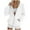 White, variant on Women's Full-zip Jackets No Hood Long Sleeve Zipper Sweatshirts with Pockets Cotton Fall Casual Sports Coat (XL, White)