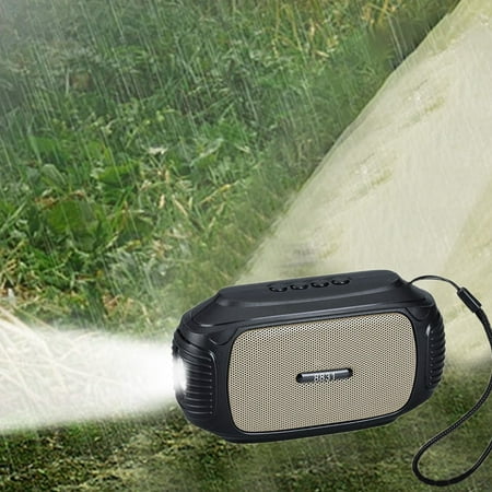 maho Bluetooth Speaker with the Versatile Portable Bluetooth Speaker Equipped with Bike Mount Flashlight Wireless Connectivity Card Slot and Backpack Pendant
