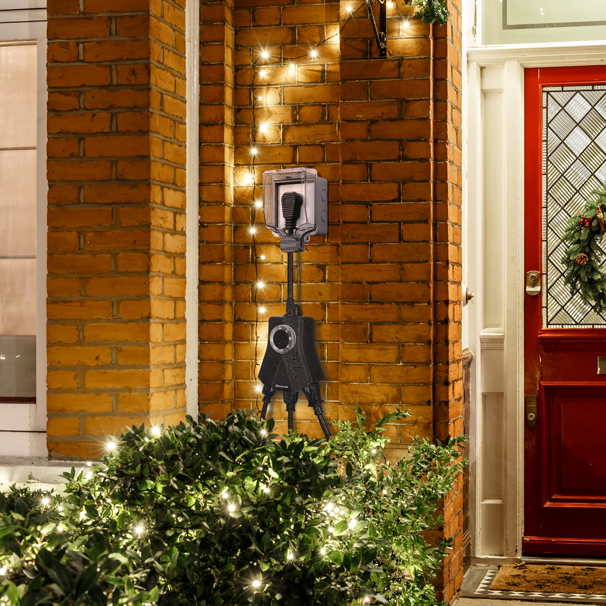 Dewenwils Outdoor Light Timer, 3 Outlets, Dusk to Dawn photo 5