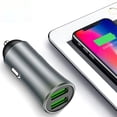 thumbnail image 3 of Car Charger , 2PACK 5V 2.4A Dual USB Car Charger Compatible with Smartphones, Tablets, 3 of 6