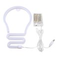 thumbnail image 1 of Luz de noche con letrero de neón LED Luces decorativas de arte Lámpara de pared de plástico para habitación de bebé de niños Iluminación navideña Fiesta de Navidad - Arco iris, 1 of 5