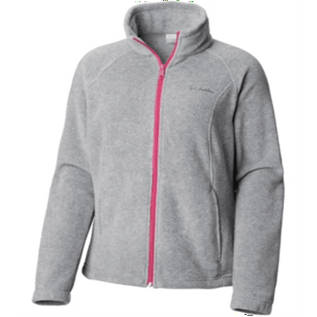 Columbia Women's Benton Springs Fleece Full Zip Jacket Gray Size Petite Small
