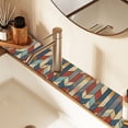 thumbnail image 2 of Yayeee Faucet Mat for Kitchen Sink 30" Diatomite Long Splash Guard Pad, Beige Geometric, 2 Pack, 2 of 7