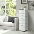 thumbnail image 3 of Sorbus 6-Drawer Fabric Dresser for Kids - Tall Storage Tower, Closet Organizer with Steel Frame & Wood Handles for Nursery, Playroom & Bedroom, White, 3 of 6