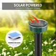 thumbnail image 4 of JLLOM Solar Ultrasonic Waterproof Animal Repellent, 4 Piece, Green, 4 of 11