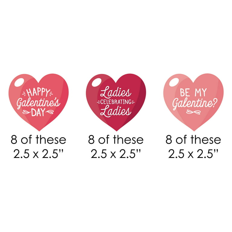 Valentine's Day Conversation Heart - DIY Shaped Party Cut-Outs - 24 Count