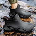 thumbnail image 5 of LIJCC Unisex Rain Boots Water Shoes Couples' Same Style Low Top Rubber Shoes Casual Fashion Outdoor Work Fishing Car Wash Kitchen Non Slip Overshoes Rain Boots, 5 of 5