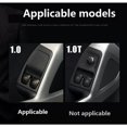 thumbnail image 3 of For Smart 2010-2014 Car Window Grass Lift Switch Cover Trim Decorative Sticker Accessories, Fiber, 3 of 5