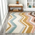 thumbnail image 4 of JONATHAN Y SANTA THERESA 3 x 5 Area Rug, Elin Chevron - Multi/Cream, SNT101A-3, 4 of 11