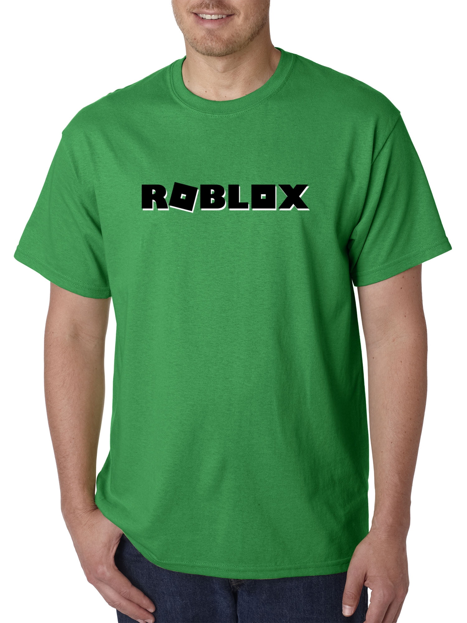 Trendy Usa Trendy Usa 1168 Unisex T Shirt Roblox Block Logo Game Accent Small Kelly Green Walmart Com - how to get shirts before they release roblox
