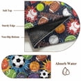 thumbnail image 5 of Sports Theme Area Rugs 5x7 ft Basketball Rugby Baseball Football Washable Rug Non Slip Indoor Carpet Absorbent Floor Mat for Living Room Bedroom Dining Room, 5 of 9
