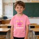 thumbnail image 1 of Blusas y camisas de manga corta con cuello redondo para niños y niñas, camisetas gráficas de manga corta, blusas con estampados bonitos para la temporada escolar., 1 of 9